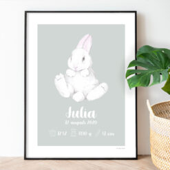 unik födelsetavla grön